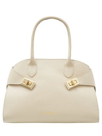 Real leather handbag Glamorous by GLAM - Beige -