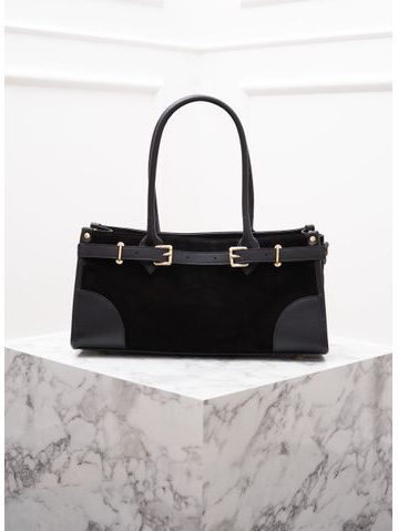 Glamorous by GLAM Geantă de umăr din piele pentru femei - Neagră -