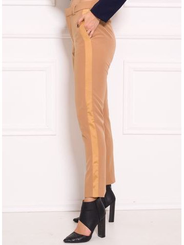 Pantalones de mujer Due Linee - Marrón -