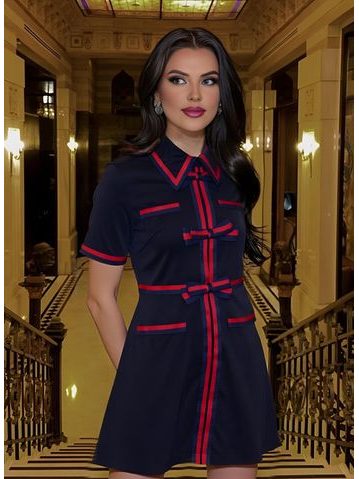 Italian dress Due Linee - Black -