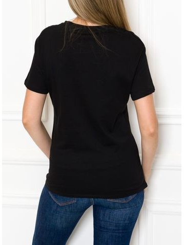 Damska koszulka Due Linee - czarny -