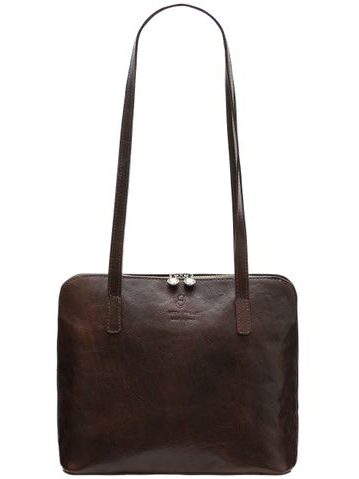 Real leather shoulder bag Glamorous by GLAM Santa Croce - Brown -