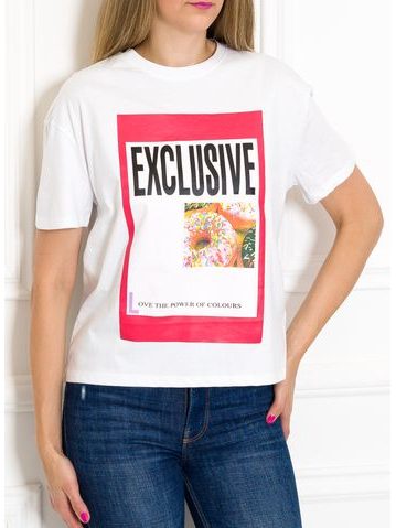 Dámske tričko Exclusive bielej -