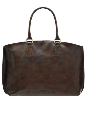 Bolso de hombro de cuero para mujer Glamorous by GLAM Santa Croce - Marrón -