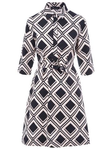 Italian dress Glamorous by Glam - Black-white -