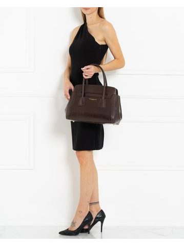 Real leather handbag Glamorous by GLAM - Brown -