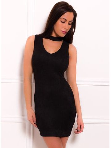 Rochie midi de damă Due Linee - Neagră -