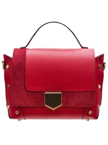 Bolso de cuero de mano para mujer Glamorous by GLAM - Rojo -