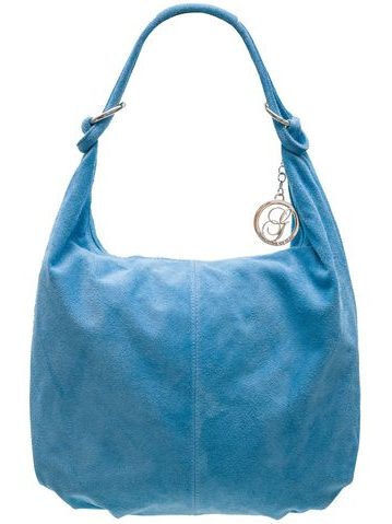 Real leather shoulder bag Glamorous by GLAM - Blue -