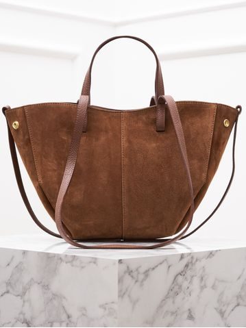 Glamorous by GLAM Geantă de umăr din piele pentru femei - Maro -