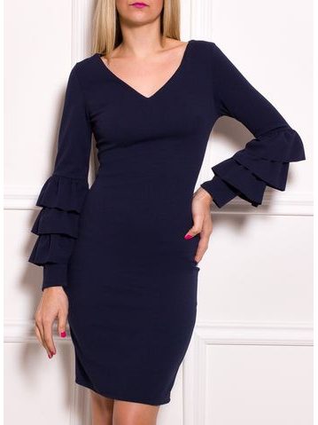 Damska sukienka na codzień Glamorous by Glam - niebieski -