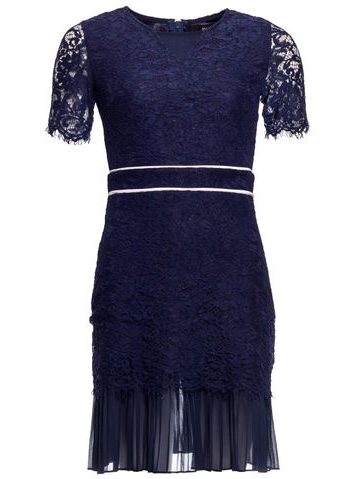 Vestido de encaje de mujer Due Linee - Azul oscuro -