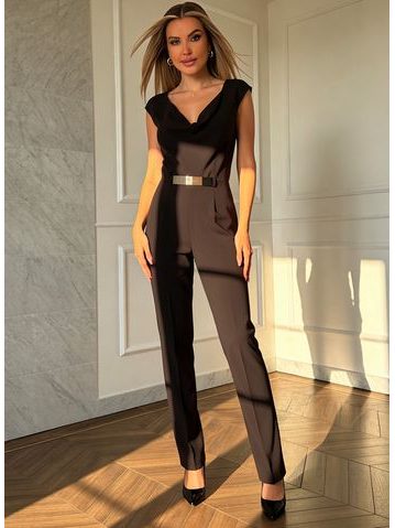 Guess by Marciano černý overal se zlatou sponou -