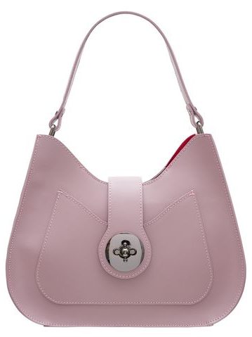 Real leather shoulder bag Glamorous by GLAM - Pink -