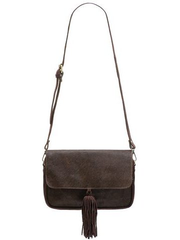 Real leather crossbody bag Glamorous by GLAM - Brown -