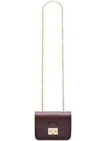 Bolso de cuero crossbody para mujer Glamorous by GLAM - Borgoña -