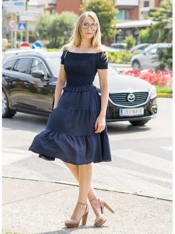 Letnia sukienka Glamorous by Glam - granatowy -