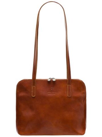 Real leather shoulder bag Glamorous by GLAM Santa Croce - Brown -