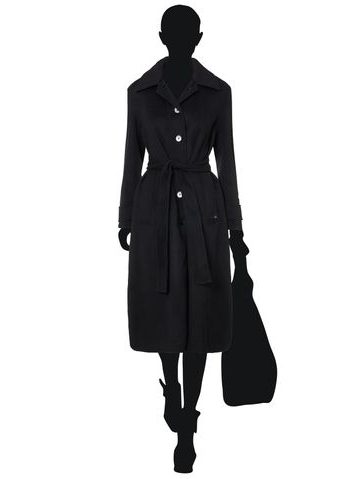 Women's coat CIUSA SEMPLICE - Blue -