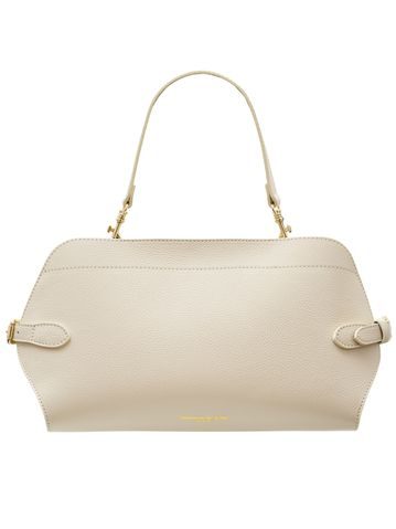 Real leather shoulder bag Glamorous by GLAM - Beige -