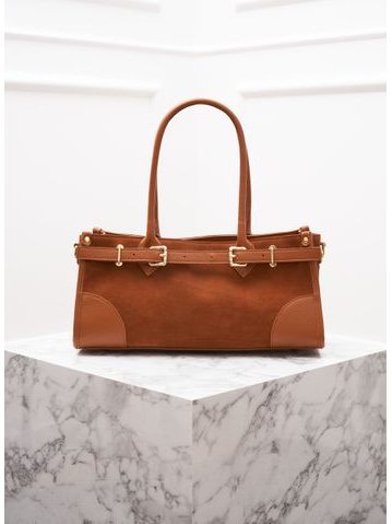 Glamorous by GLAM Geantă de umăr din piele pentru femei - Neagră -