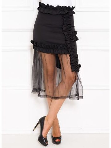 Skirt Due Linee - Black -