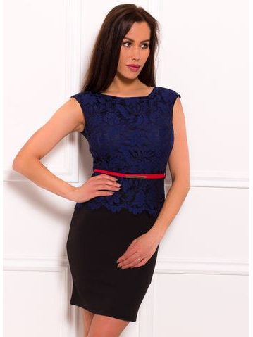 Women's top Due Linee - Blue -