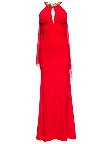 Vestido largo de mujer Due Linee - Rojo -