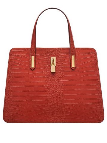 Borsa a mano da donna in pelle Glamorous by GLAM - Arancione -