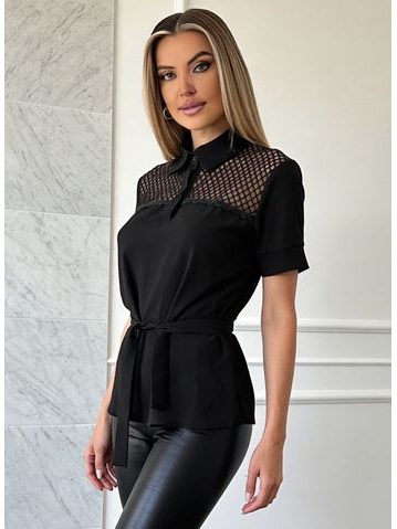 Top donna Due Linee - Nero -