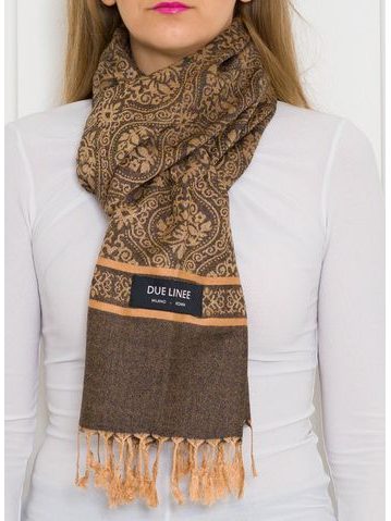 Women's scarf Due Linee - Black