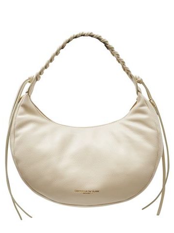 Real leather shoulder bag Glamorous by GLAM - Beige -