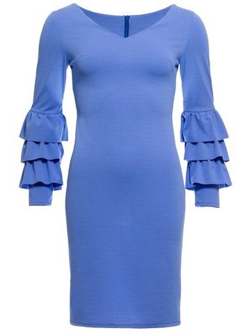 Damska sukienka na codzień Glamorous by Glam - niebieski -