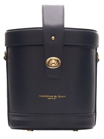 Real leather handbag Glamorous by GLAM - Dark blue -
