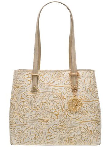 Bolso de hombro de cuero para mujer Glamorous by GLAM - Dorado -