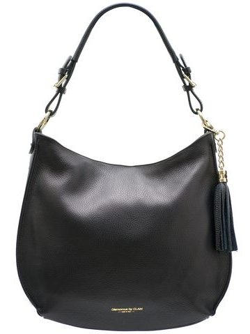 Real leather shoulder bag Glamorous by GLAM - Black -