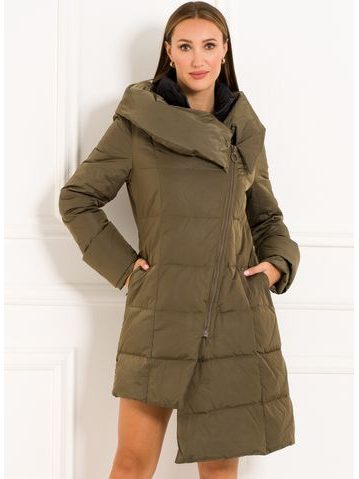 Damska kurtka zimowa Due Linee - zielony -