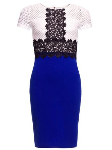 Vestido de encaje de mujer Due Linee - Azul -