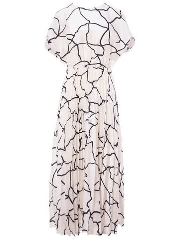 Női hosszú ruha Glamorous by Glam - Fekete-fehér -