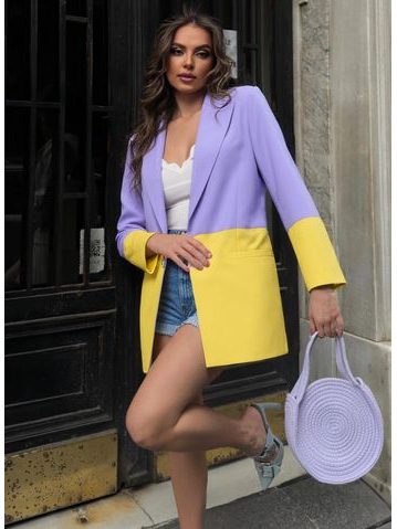 Blazer damă Glamorous by Glam - Mov -