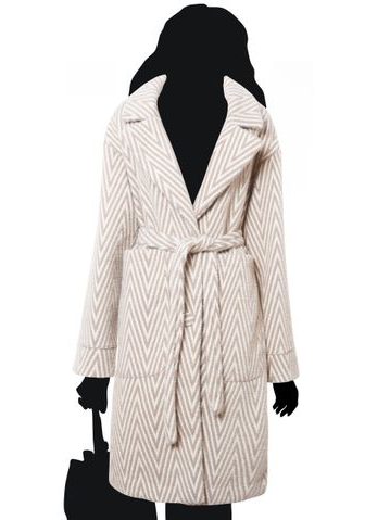 Women's coat Due Linee - Beige -