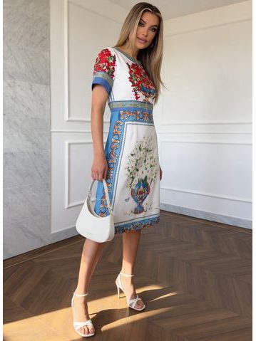 Abiti midi donna Due Linee - Blu -