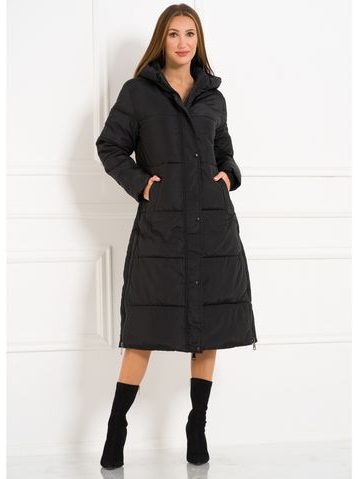Női téli kabát eredeti rókaszőrrel Due Linee - Piros -