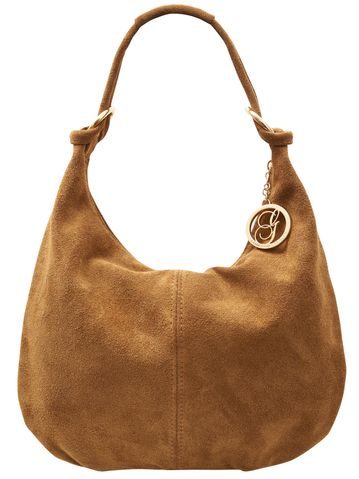 Dámská semišová kabelka marrone -