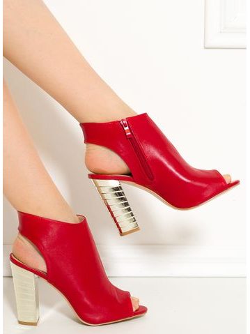 Damskie sandały GLAM&GLAMADISE - czerwony -
