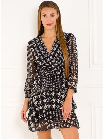 Vestido de mujer Glamorous by Glam - Blanco-negro -