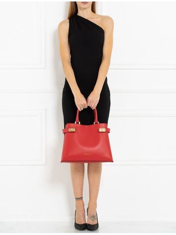 Bolso de cuero de mano para mujer Glamorous by GLAM - Rojo -