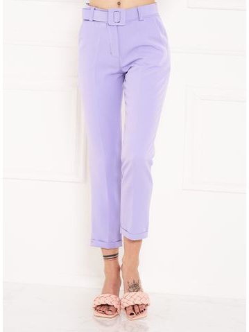 Pantalones de mujer Due Linee - Marrón -