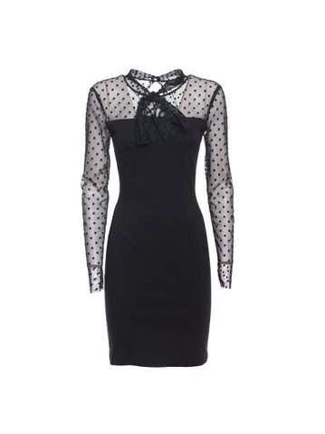 Rochie midi de damă Due Linee - Neagră -