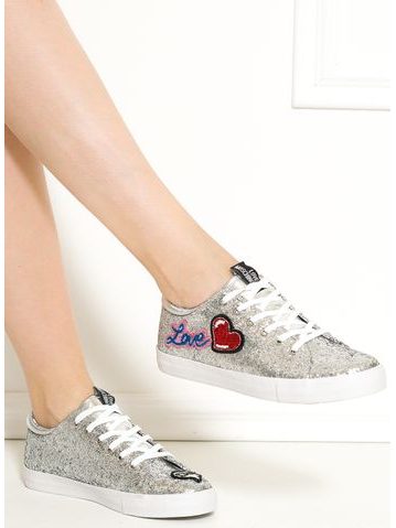 Pantofi sport damă Love Moschino - Argintiu